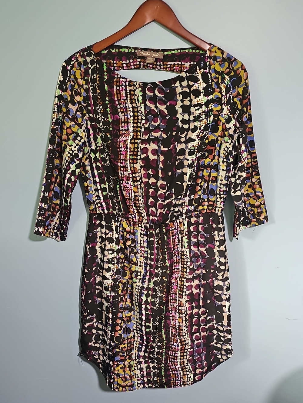 CHARLIE JADE Abstract Print Dress Size Medium